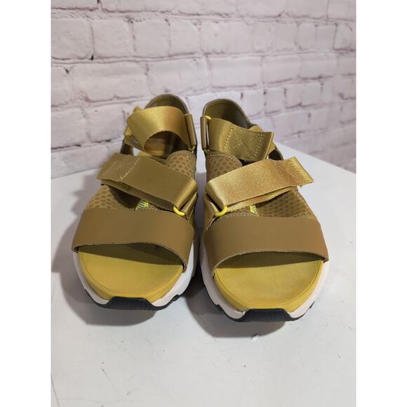 Sorel Kinetic Impact Strappy Sandals Womens 8 Dioxide Gold Green Yellow - Picture 7 of 10